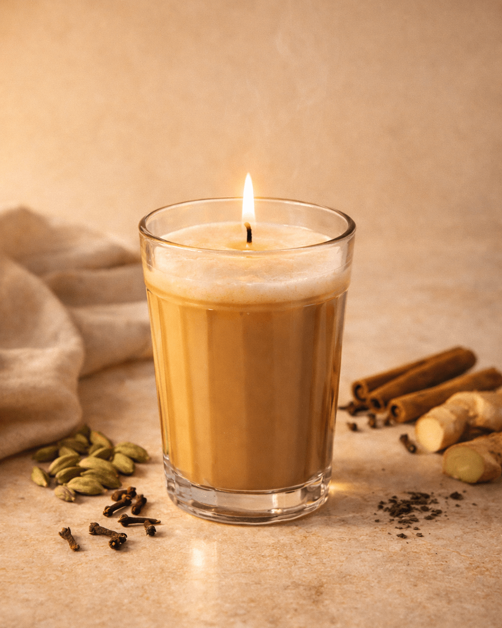 Chai/ Tea - Scented Jar Candle - Silky Zest