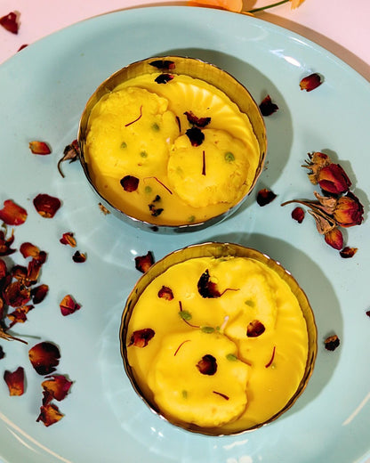 Classic Rasmalai – Set of 2 Limited Edition Diwali Candle - Silky Zest