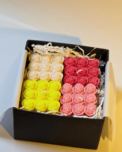 Rose Haven – Rose - Scented Candles Gift Box - Silky Zest
