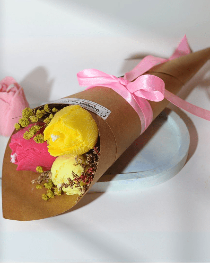 Bouquet For You - Floral & Musk Scented Candles - Silky Zest