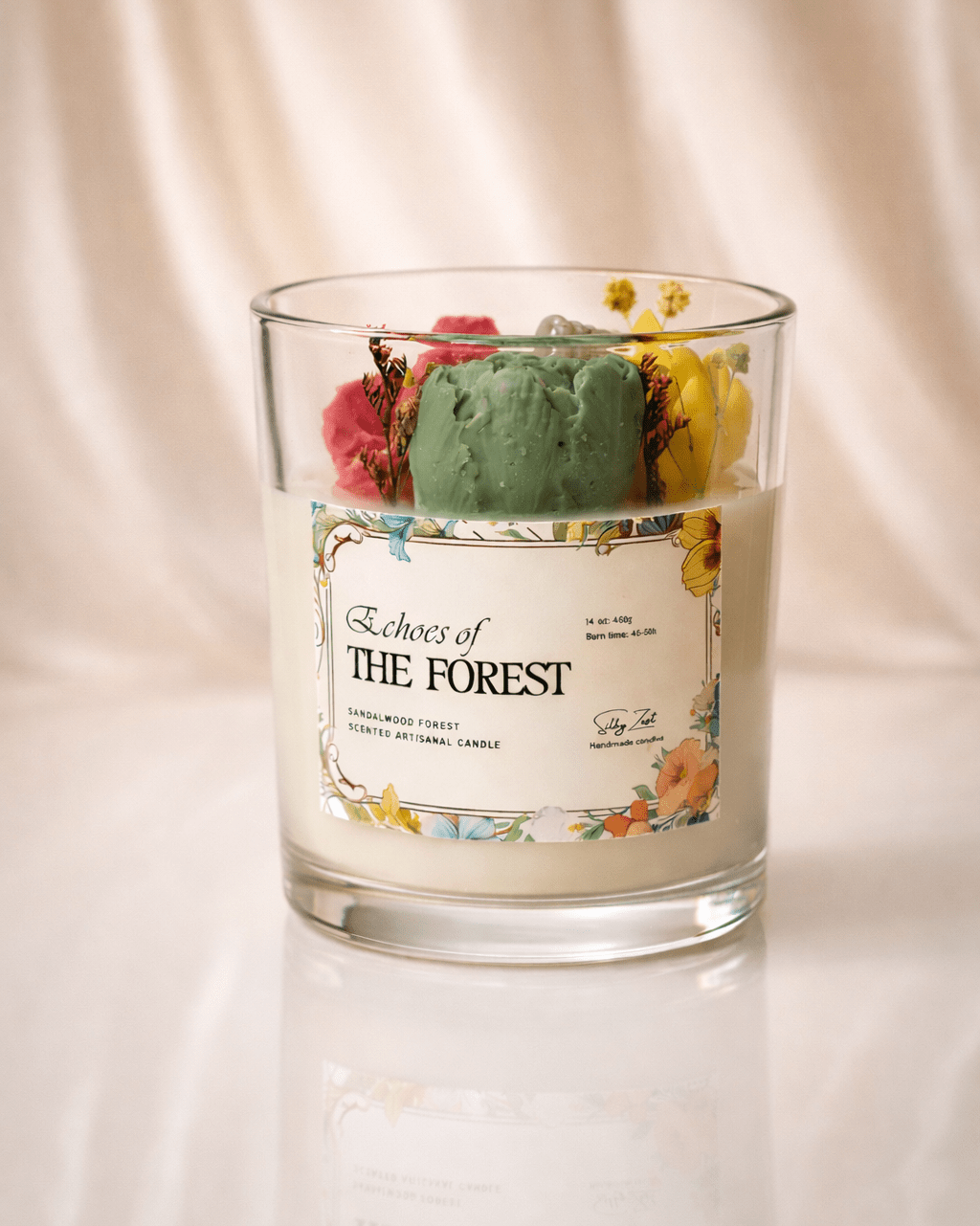 Echoes of the Forest - Floral, Earthy Forest Scented Candle - Silky Zest