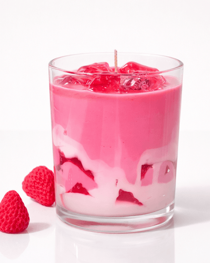 Iced Strawberry Milk - Fresh Strawberry Scented Jar Candle - Silky Zest