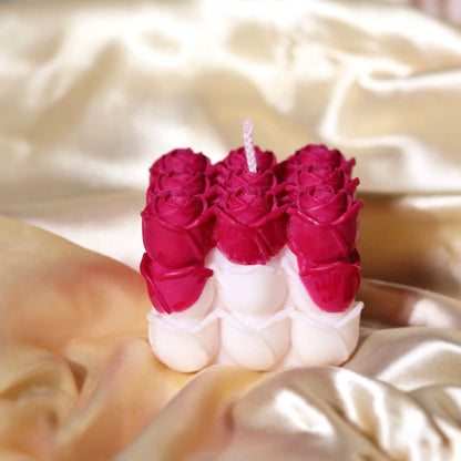 Rose Bubble Candle - Pack of 1 Candle - Silky Zest