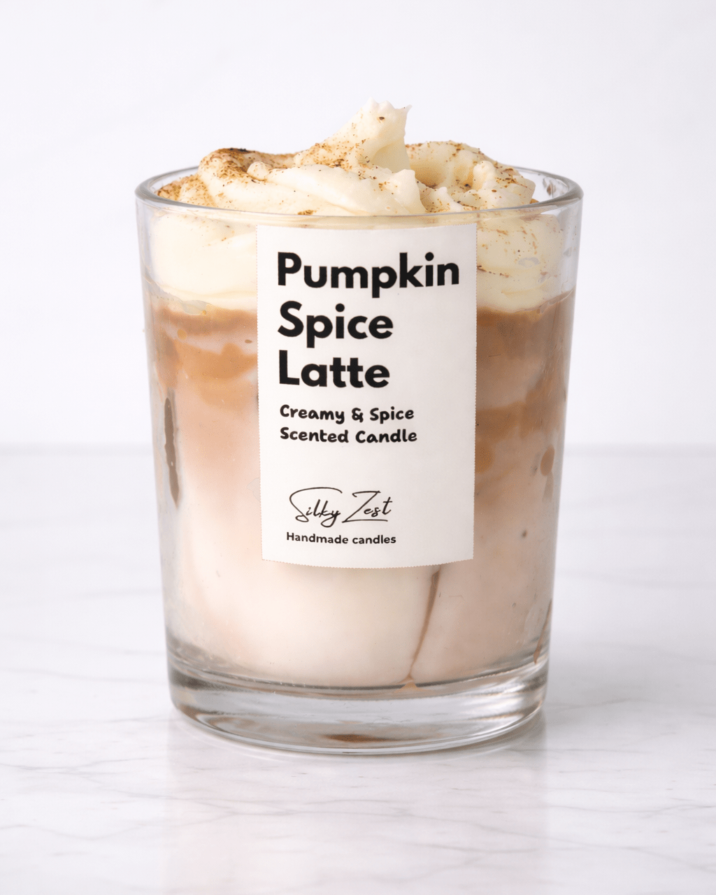 Pumpkin Spiced Latte - Scented Jar Candle - Silky Zest