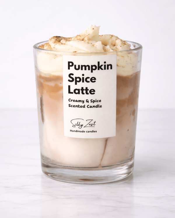 Pumpkin Spiced Latte - Scented Jar Candle - Silky Zest