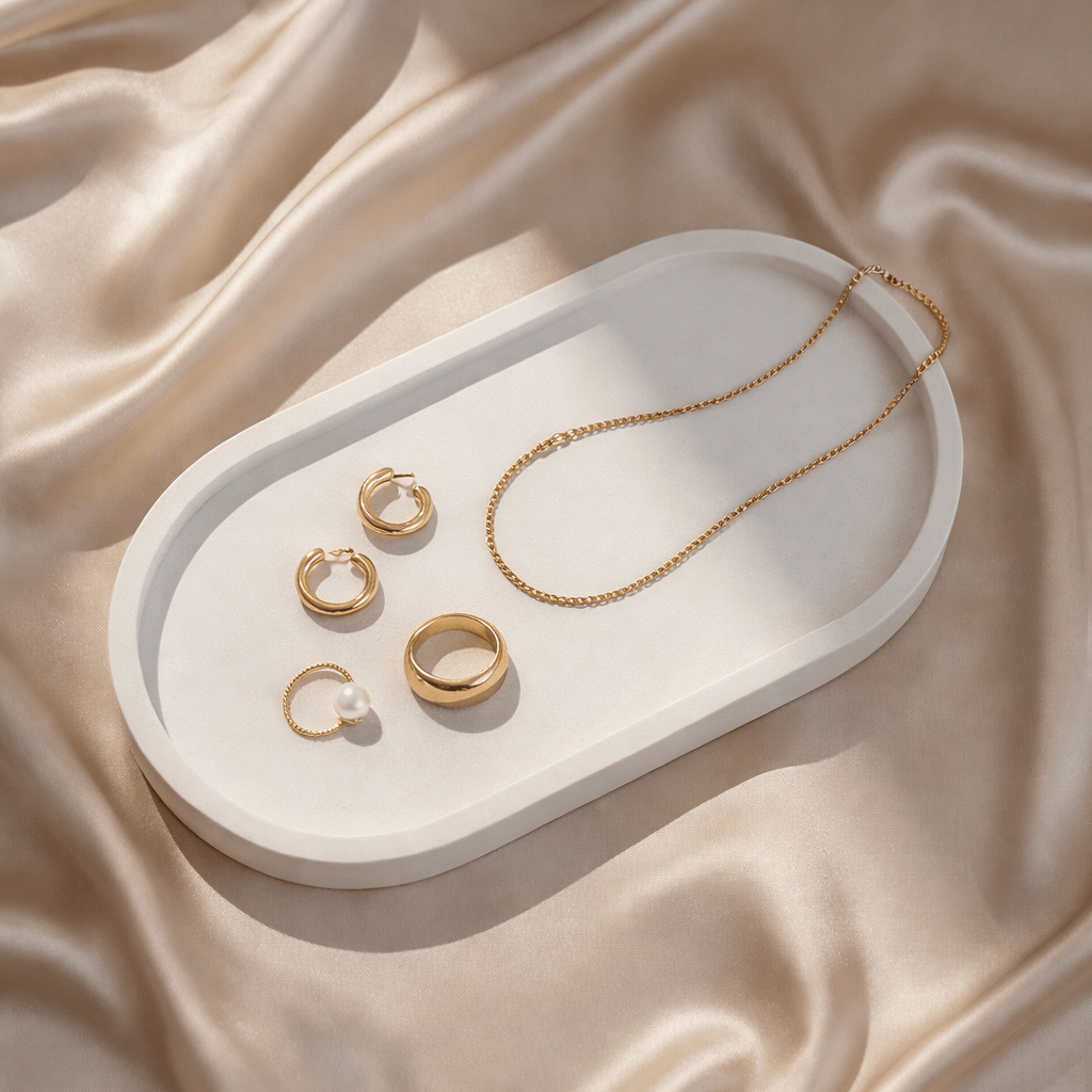 Oval Trinket Tray | Handmade Jewelry Organizer Tray - Silky Zest