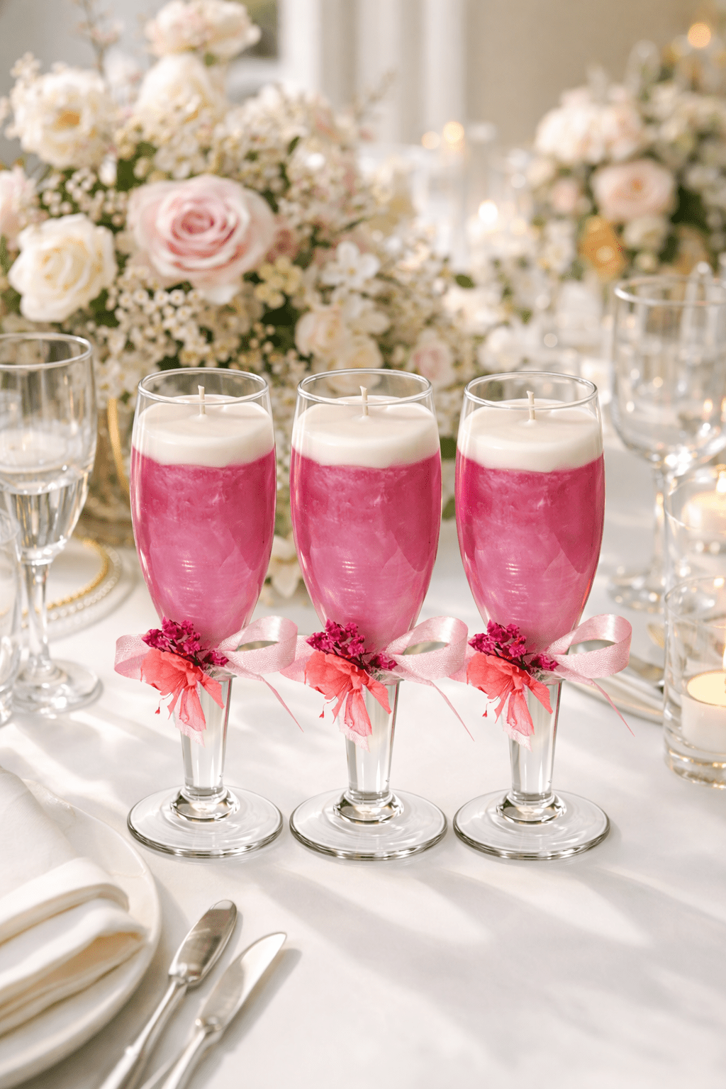 Pink Champagne Scented Candle - Silky Zest