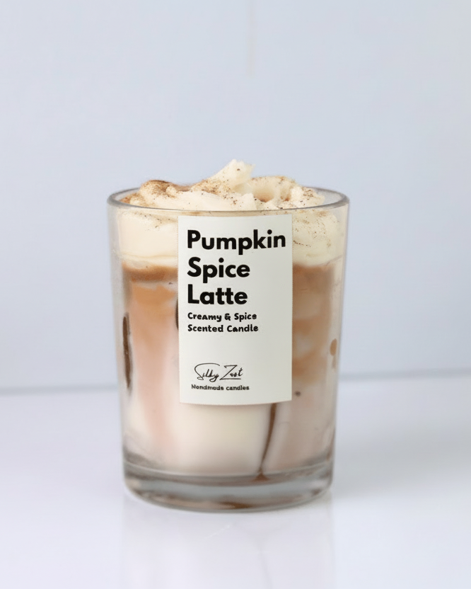 Pumpkin Spiced Latte - Scented Jar Candle - Silky Zest