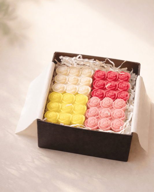 Rose Haven – Rose - Scented Candles Gift Box - Silky Zest
