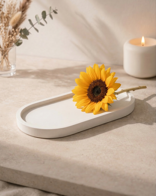 White Luxury handmade trinket tray