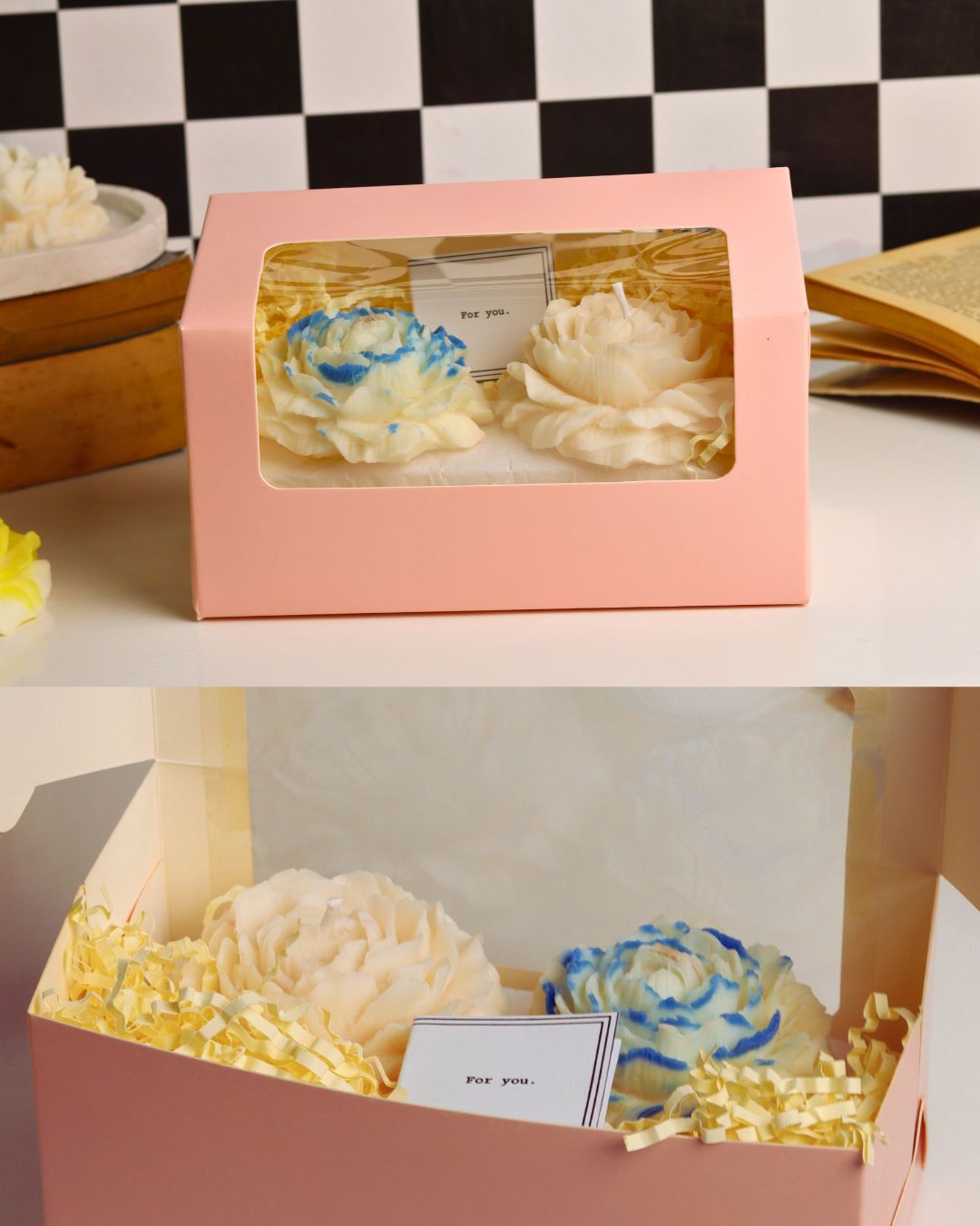 Eternal Bloom - Box of 2 Scented Candles - Silky Zest