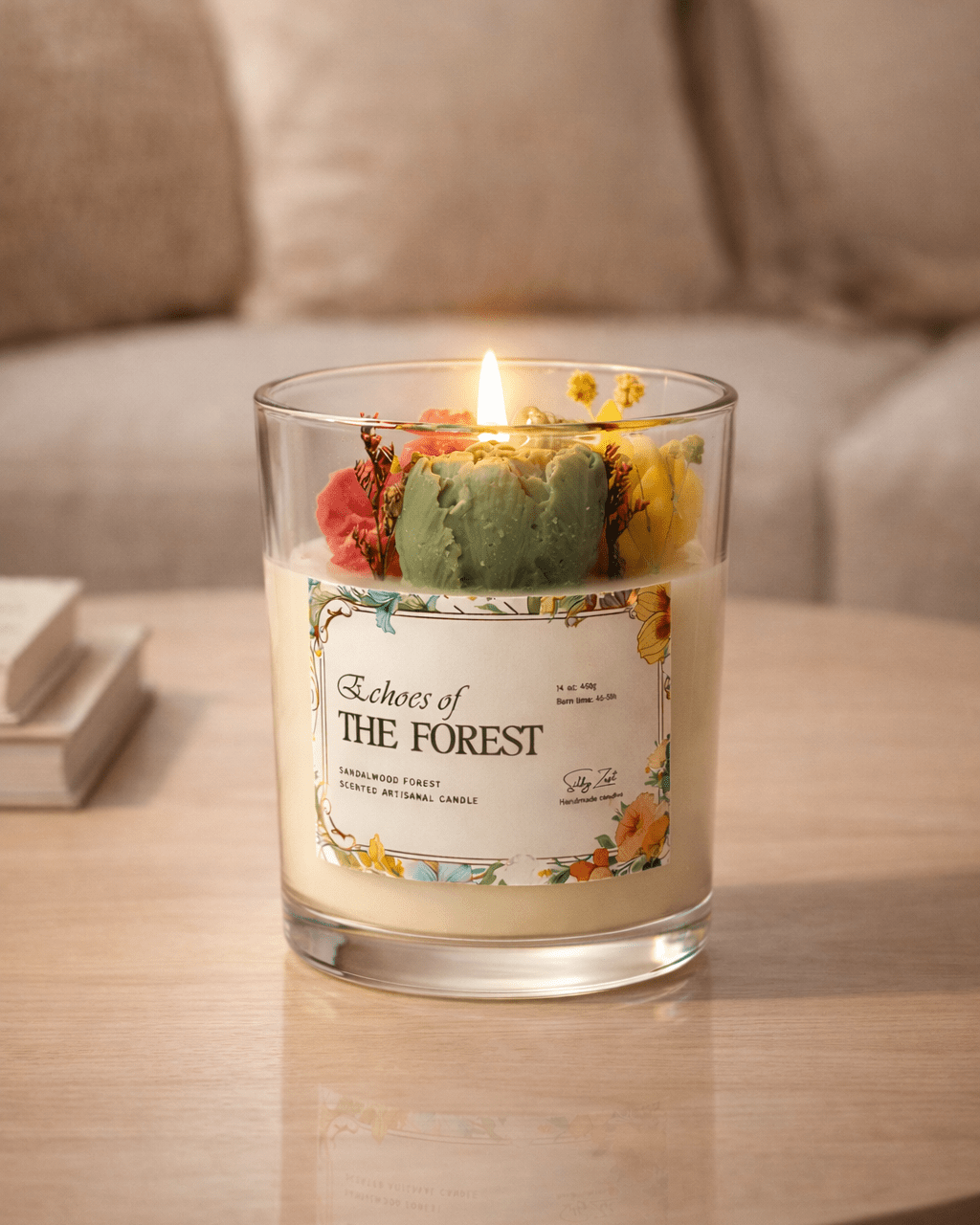 Echoes of the Forest - Floral, Earthy Forest Scented Candle - Silky Zest