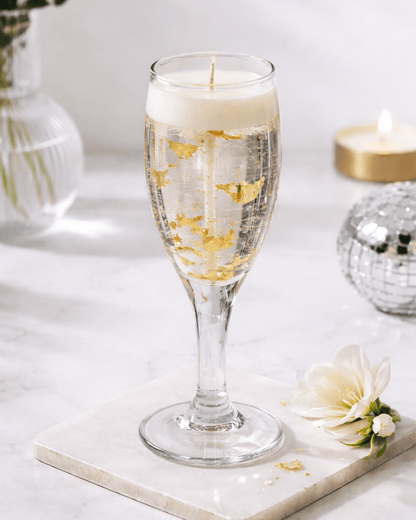 Gold Champagne Scented Candle - Silky Zest