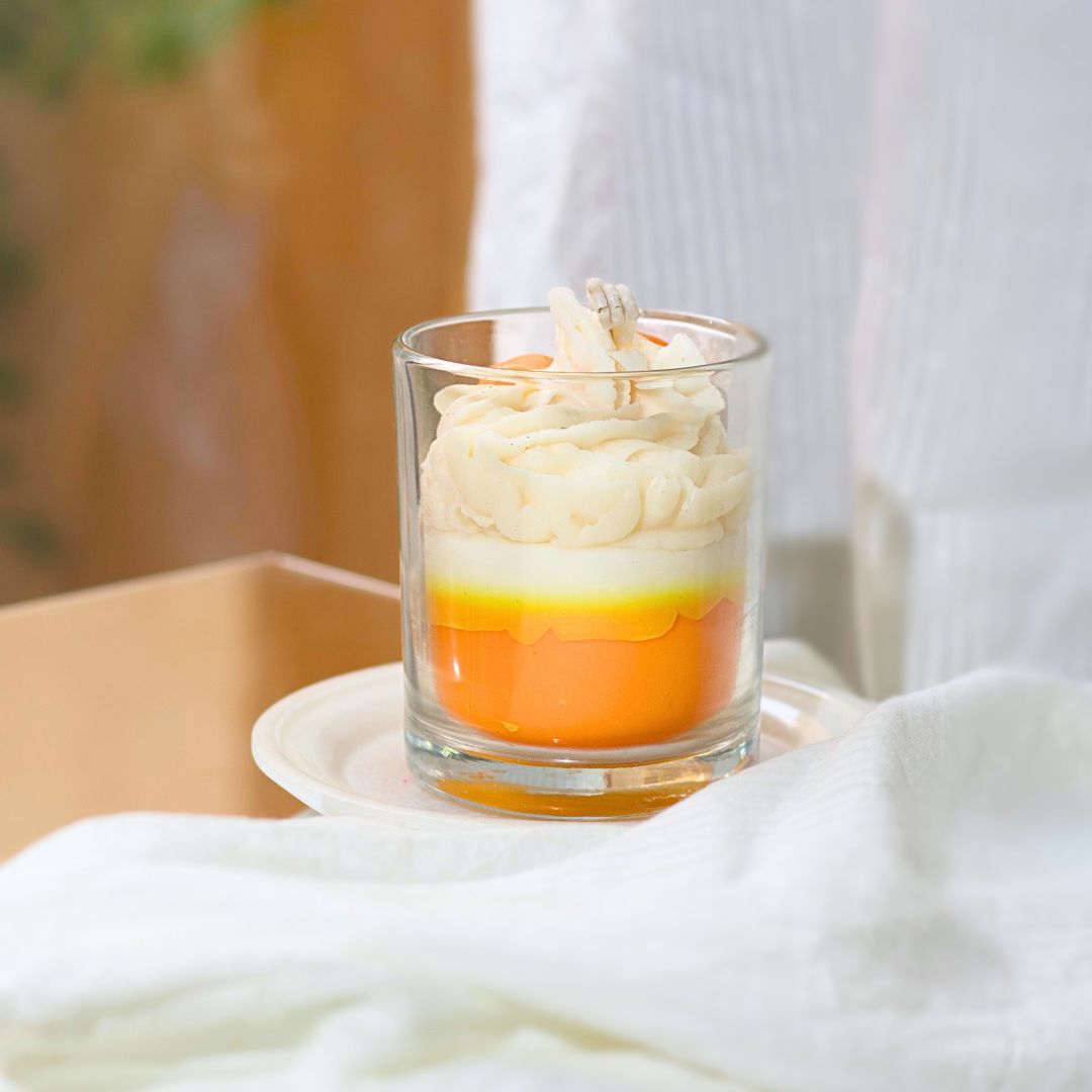 Mango Cream Dessert - Fresh Mango Scented Jar Candle - Silky Zest