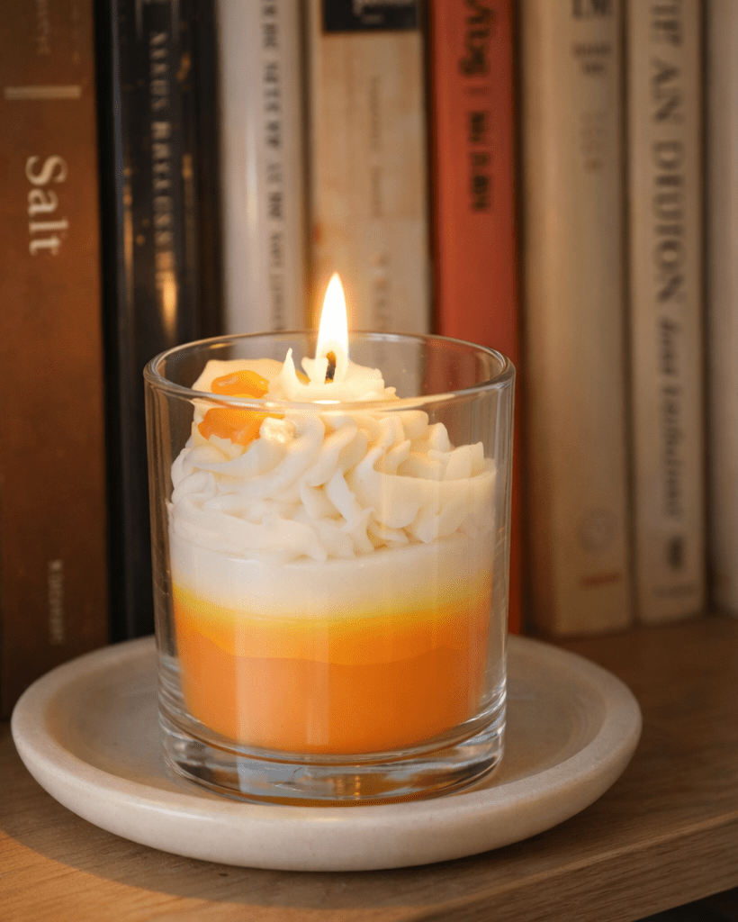 Mango Cream Dessert - Fresh Mango Scented Jar Candle - Silky Zest