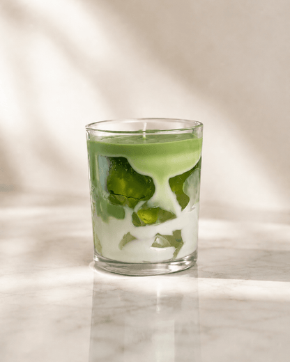 Iced Matcha Latte - Soothing Matcha Scented Candle - Silky Zest